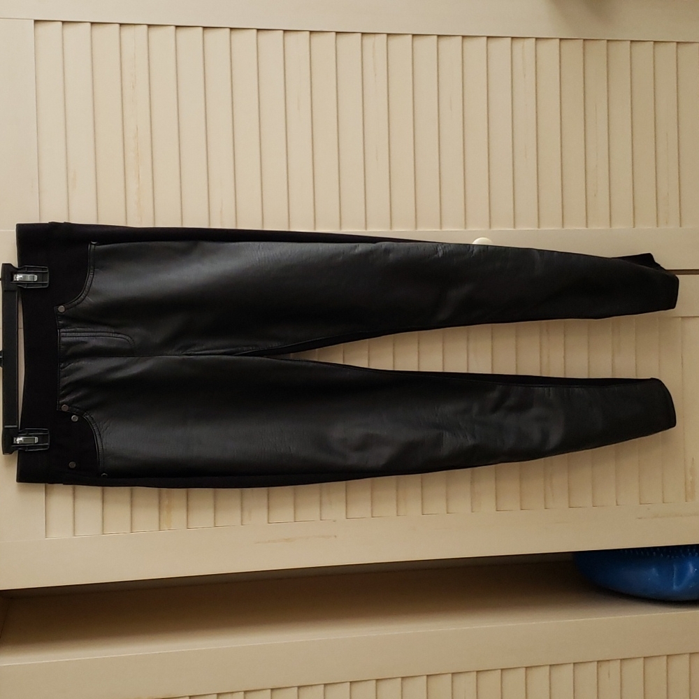 Faux leather leggings
